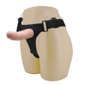Реалистичный страпон-фаллоимитатор на трусиках Ultra Passionate Harness - 15 см. - Baile - купить с доставкой в Волгограде