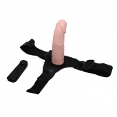 Реалистичный страпон-фаллоимитатор на трусиках Ultra Passionate Harness - 15 см. - Baile - купить с доставкой в Волгограде