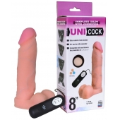 Фаллическая насадка Харнесс UNICOCK 8  с вибрацией - 20 см. - LOVETOY (А-Полимер) - купить с доставкой в Волгограде
