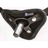 Страпон с 2 насадками и вибрацией UniStrap - 20 и 18 см. - LOVETOY (А-Полимер) - купить с доставкой в Волгограде