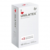 Ультратонкие презервативы Unilatex Ultra Thin - 12 шт. + 3 шт. в подарок - Unilatex - купить с доставкой в Волгограде