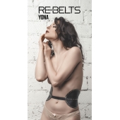 Пояс с клёпками Yona Black - Rebelts - купить с доставкой в Волгограде