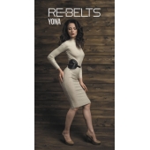 Пояс с клёпками Yona Black - Rebelts - купить с доставкой в Волгограде