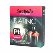 Стимулирующая насадка с шипиками по бокам Platino  Тайфун - Sitabella - купить с доставкой в Волгограде