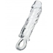 Прозрачная насадка с петлёй для фиксации - 14 см. - ToyFa - в Волгограде купить с доставкой