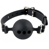 Силиконовый кляп-шар с отверстиями для дыхания Silicone Breathable Ball Gag Small - Pipedream - купить с доставкой в Волгограде