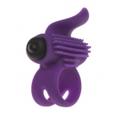 Эрекционное кольцо с подхватом мошонки и стимуляцией клитора Bullet Lastic Ring - Adrien Lastic - в Волгограде купить с доставкой