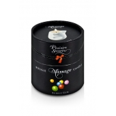 Массажная свеча с ароматом бубль-гума Bougie de Massage Gourmande Bubble Gum - 80 мл. - Plaisir Secret - купить с доставкой в Волгограде