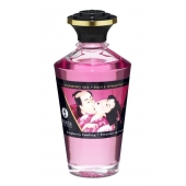 Массажное интимное масло с ароматом малины - 100 мл. - Shunga - купить с доставкой в Волгограде