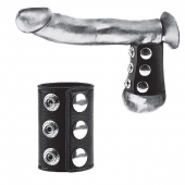 Утяжка на пенис на кнопочках 100% PVC STRAP WITH METAL SNAP - BlueLine - купить с доставкой в Волгограде