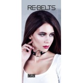 Чёрный чокер-кляп Iman Black - Rebelts - купить с доставкой в Волгограде