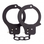 Чёрные наручники из листового металла BONDX METAL CUFFS BLACK - Dream Toys - купить с доставкой в Волгограде