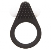 Чёрное эрекционное кольцо LIT-UP SILICONE STIMU RING 1 BLACK - Dream Toys - в Волгограде купить с доставкой