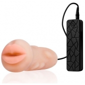 Мастурбатор-ротик с вибрацией REALSTUFF VIBRATING MASTURBATOR MOUTH - Dream Toys - в Волгограде купить с доставкой