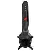 Чёрный вибростимулятор для головки члена с эффектом всасывания Vibrating Roto-Sucker - Pipedream - в Волгограде купить с доставкой