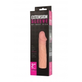Телесная насадка-удлинитель Extension sleeve - 17 см. - Sitabella - в Волгограде купить с доставкой
