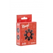 Чёрное эрекционное кольцо Rings Bubbles - Lola Games - в Волгограде купить с доставкой