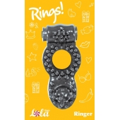 Чёрное эрекционное кольцо Rings Ringer - Lola Games - в Волгограде купить с доставкой