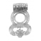 Прозрачное эрекционное кольцо Rings Treadle с подхватом - Lola Games - в Волгограде купить с доставкой