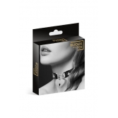 Черный чокер с замком в форме сердца - Bijoux Pour Toi - купить с доставкой в Волгограде