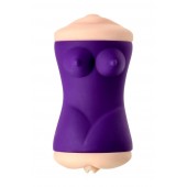 Двухсторонний мастурбатор JOS YARA в фиолетовой колбе - JOS - в Волгограде купить с доставкой