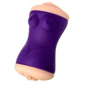 Двухсторонний мастурбатор JOS YARA в фиолетовой колбе - JOS - в Волгограде купить с доставкой