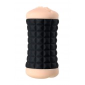 Двухсторонний мастурбатор JOS JANICE в черном цилиндре - JOS - в Волгограде купить с доставкой