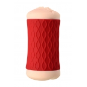 Двухсторонний мастурбатор JOS  NADIN в красном цилиндре - JOS - в Волгограде купить с доставкой