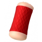 Двухсторонний мастурбатор JOS  NADIN в красном цилиндре - JOS - в Волгограде купить с доставкой