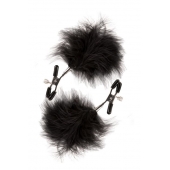 Зажимы для сосков с пухом FEATHERED NIPPLE CLAMPS - Blush Novelties - купить с доставкой в Волгограде