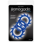 Набор из 3 синих эрекционных колец Renegade Gears - NS Novelties - в Волгограде купить с доставкой