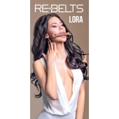 Кляп-трензель Lora с металлическими кольцами - Rebelts - купить с доставкой в Волгограде