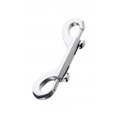 Серебристый двухсторонний карабин TOYFA Metal - ToyFa - купить с доставкой в Волгограде