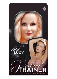 Надувная кукла с вибрацией и 2 любовными отверстиями Hot Lucy Lifesize Love Doll - NMC - в Волгограде купить с доставкой