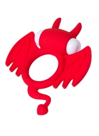 Красное эрекционное кольцо на пенис JOS COCKY DEVIL - JOS - в Волгограде купить с доставкой