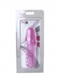 Розовая насадка с нежными шипами - 13,5 см. - Toyfa Basic - в Волгограде купить с доставкой