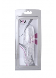 Прозрачная насадка с шишечками и шипами - 13,5 см. - Toyfa Basic - в Волгограде купить с доставкой
