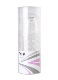 Прозрачная закрытая гелевая насадка - 13,5 см. - Toyfa Basic - в Волгограде купить с доставкой