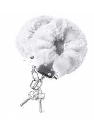 Наручники с белой меховой опушкой - ToyFa - купить с доставкой в Волгограде