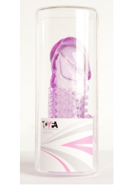 Фиолетовая насадка с коготком и шипами - 13 см. - Toyfa Basic - в Волгограде купить с доставкой