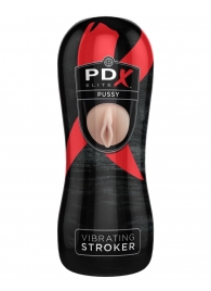 Мастурбатор-вагина Vibrating Pussy Stroker с вибрацией - Pipedream - в Волгограде купить с доставкой