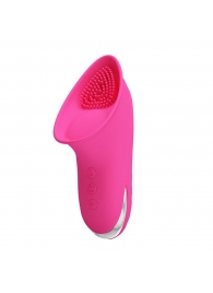 Розовый клиторальный вакуумный вибромассажер Isaac - Baile