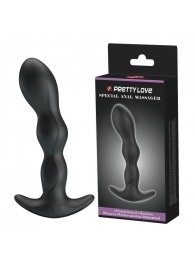 Черный анальный стимулятор простаты с вибрацией Special Anal Massager - 14,5 см. - Baile - в Волгограде купить с доставкой
