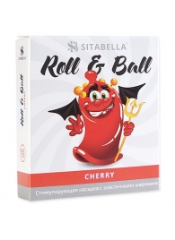 Стимулирующий презерватив-насадка Roll   Ball Cherry - Sitabella - купить с доставкой в Волгограде