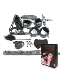 Чёрно-серебристый набор БДСМ - Notabu - купить с доставкой в Волгограде