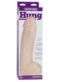 Огромная насадка-реалистик Vac-U-Lock Realistic Hung - 31,7 см. - Doc Johnson - купить с доставкой в Волгограде