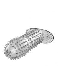 Закрытая прозрачная насадка Crystal sleeve - 12 см. - Erowoman-Eroman - в Волгограде купить с доставкой