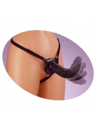 Черный податливый страпон Posable Partner Strap-On - 17,8 см. - Pipedream - купить с доставкой в Волгограде