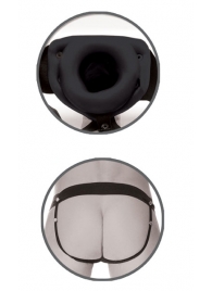 Черный полый страпон унисекс Hollow Strap-On - 14,5 см. - Pipedream - купить с доставкой в Волгограде
