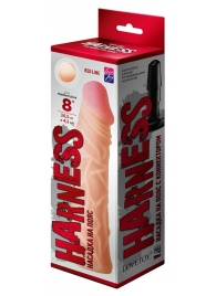 Насадка на пояс Harness RED LINE - 21,5 см. - LOVETOY (А-Полимер) - купить с доставкой в Волгограде